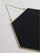 11.81"X10.24" Gold Hexagon Mirror Wall Decor Small Decorative Mirror Hanging Mirrors for Wall Home Bathroom Bedroom Living Room, Small, Gold